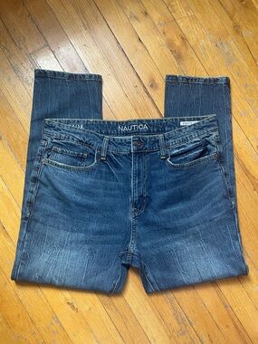 Mens Nautica Athletic Slim Fit Distressed Jeans